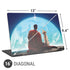 Superman 2025 Superman & Krypto watch the Earth Universal Laptop 16in (13 x 9.4in) Skin